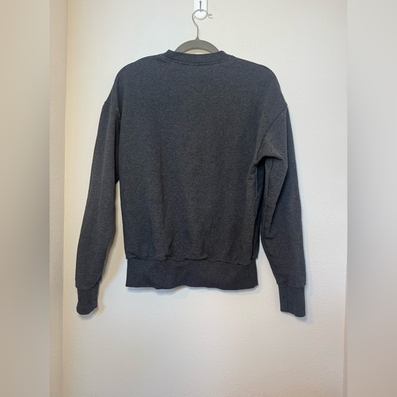 Gymshark Women's Charcoal Crew Neck Sweatshirt - Picture 6 of 6